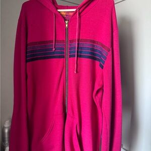 Aviator Nation Pink and Blue Hoodie